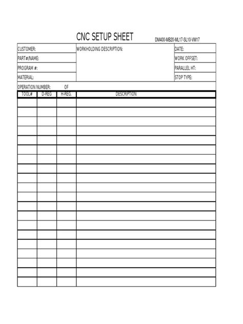 cnc machine setting pdf|cnc machine setup sheet template.